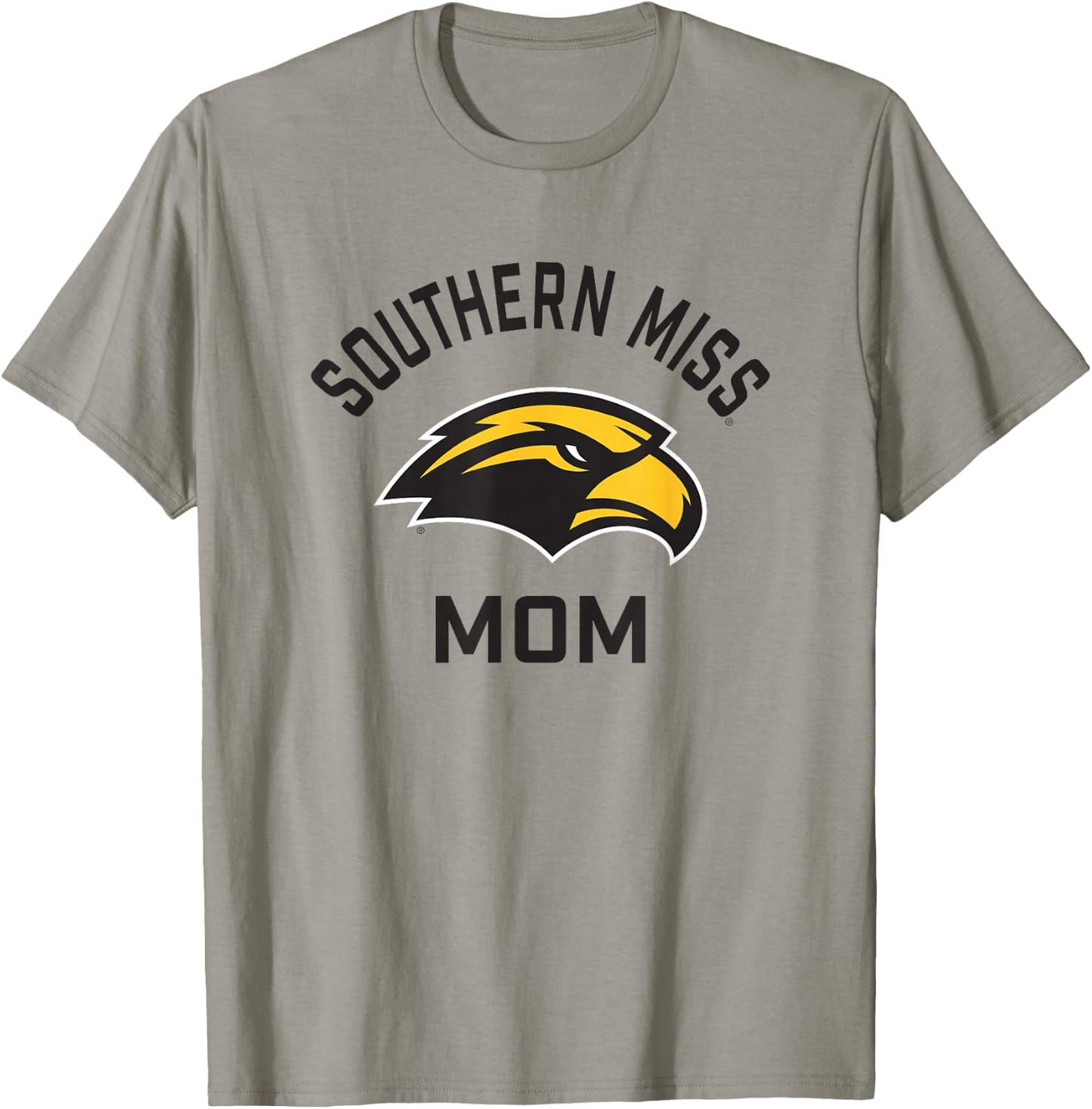 University of Southern Mississippi Golden Eagles Arched Mom T-Shirt - T-Shirt | Sand