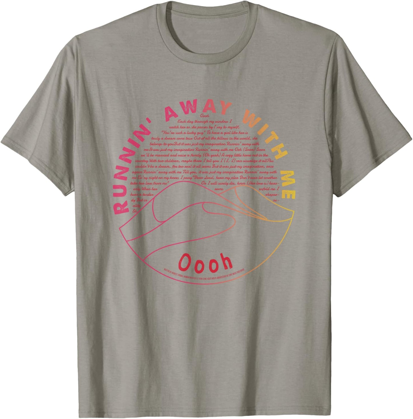 Just My Imagination Running Away With Me Lyric Temptations T-Shirt - T-Shirt | Sand