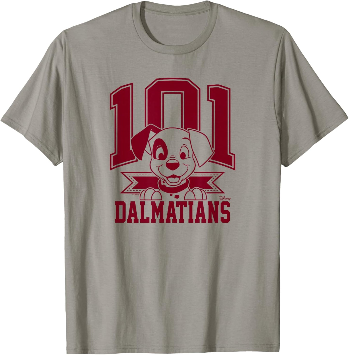 101 Dalmatians - Spot Puppy Character Collegiate T-Shirt - T-Shirt | Sand