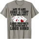 Hand & Foot King Card Game Set Score Sheets Hand and Foot T-Shirt - T-Shirt | Sand