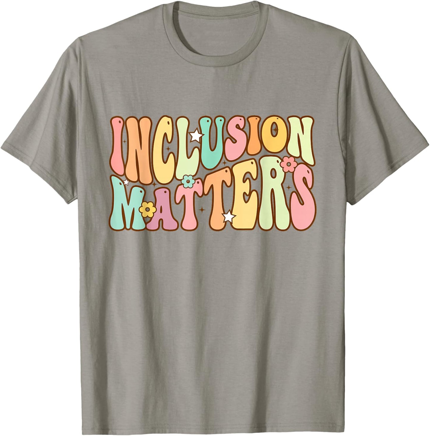 Inclusion Matters Special Education Autism Awareness Teacher T-Shirt - T-Shirt | Sand