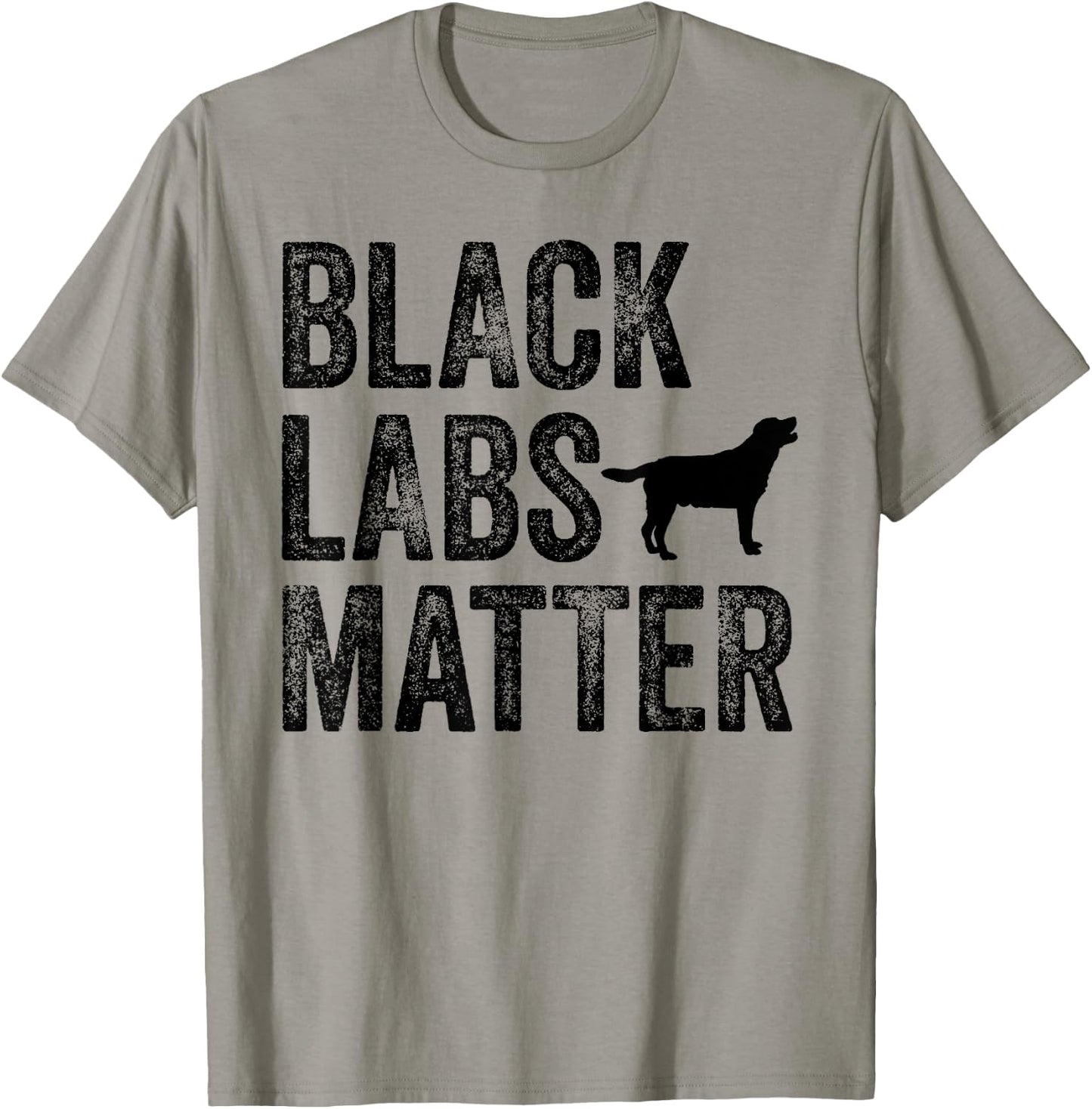 Black Labs Matter Labrador Dog Lover Owner Distressed Retro Men Women T-Shirt - T-Shirt | Sand