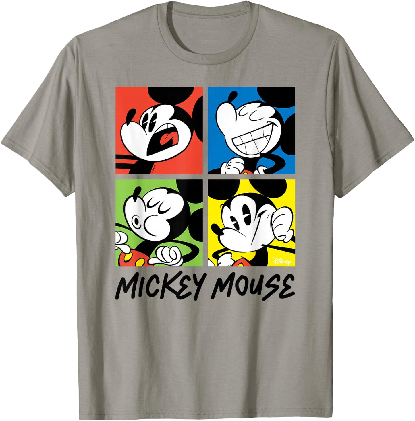 Mickey - Mickey Colorblock Grid T-Shirt - T-Shirt | Sand