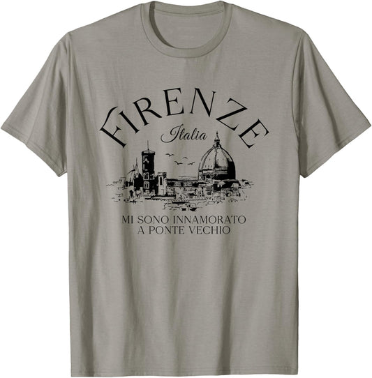 Firenze Italia Florence Italy Art, Italy Gifts Florence Trip T-Shirt - T-Shirt | Sand