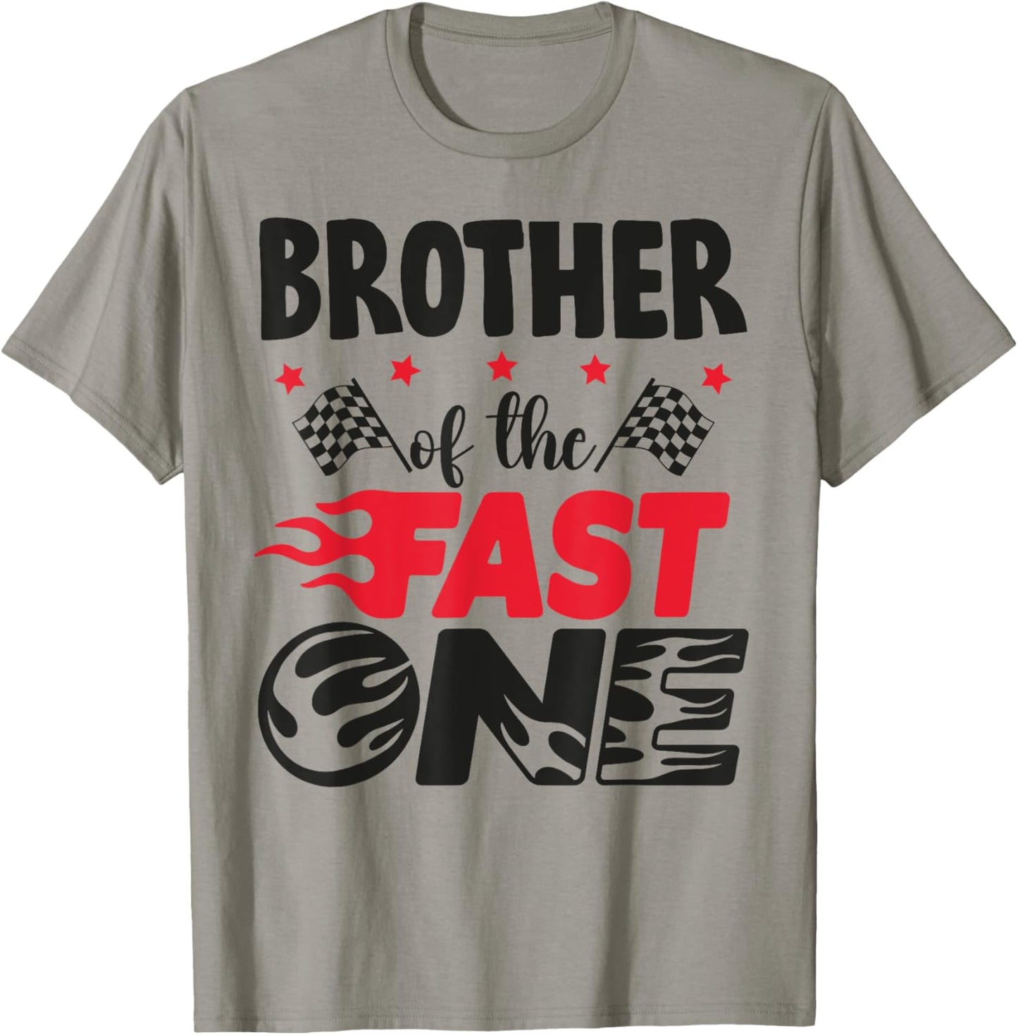 Brother of The Fast One Car Racing Bro 1st Birthday Boy T-Shirt - T-Shirt | Sand