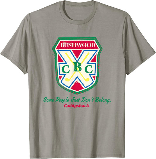 Caddyshack Bushwood CBC Crest T-Shirt - T-Shirt | Sand