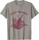 Stay Trashy Raccoon Lover Humor Vintage Funny Racoon T-Shirt - T-Shirt | Sand