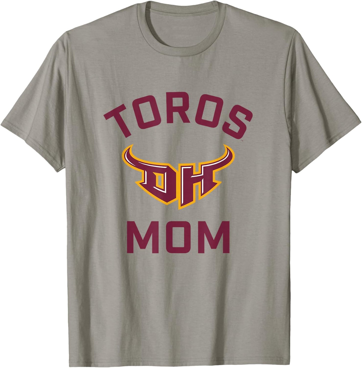 Cal State Dominguez Hills CSUDH Toros Arched Mom T-Shirt - T-Shirt | Sand