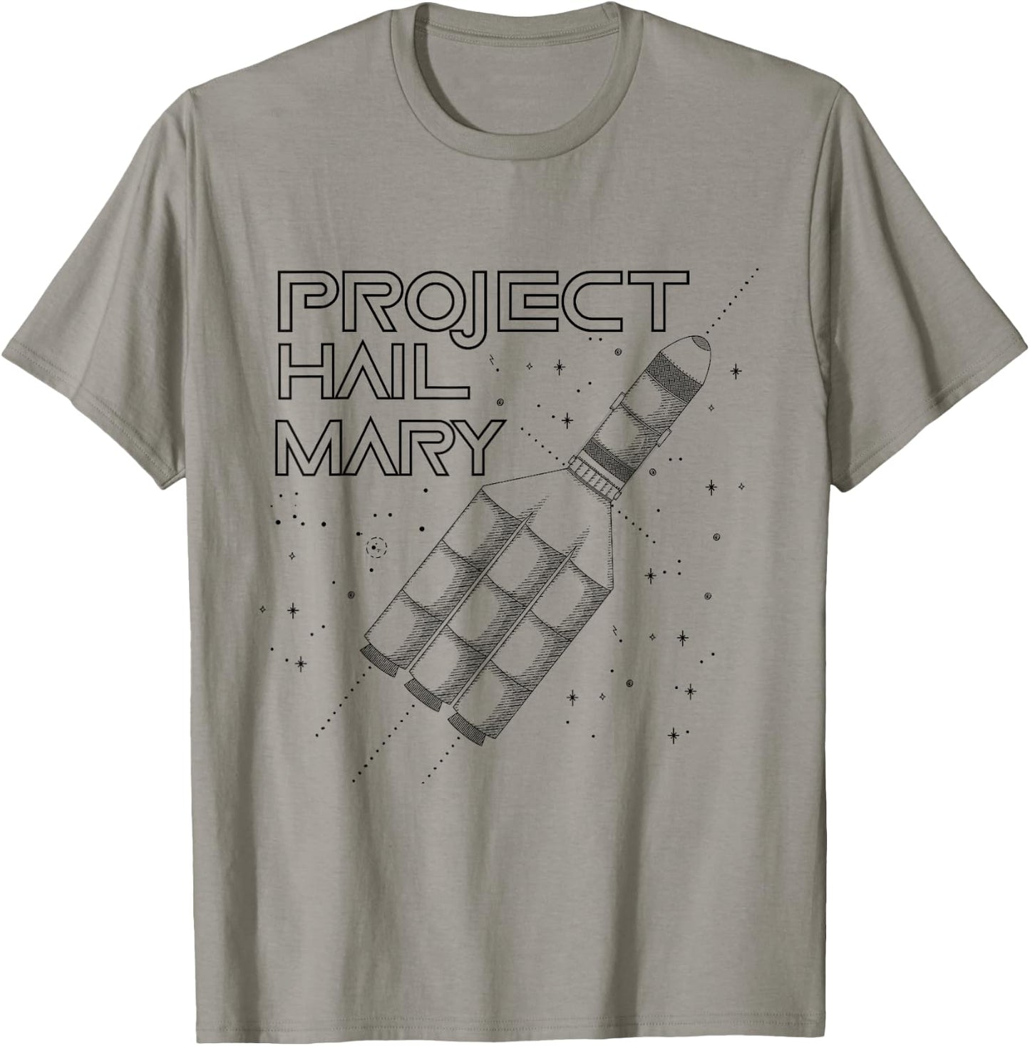 Project Hail Mary Space Rocket Ship T-Shirt - T-Shirt | Sand