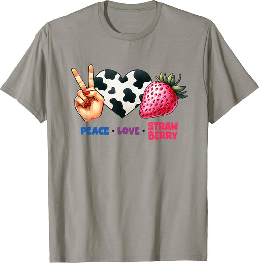 Strawberry Festival Wildflower T-Shirt - T-Shirt | Sand