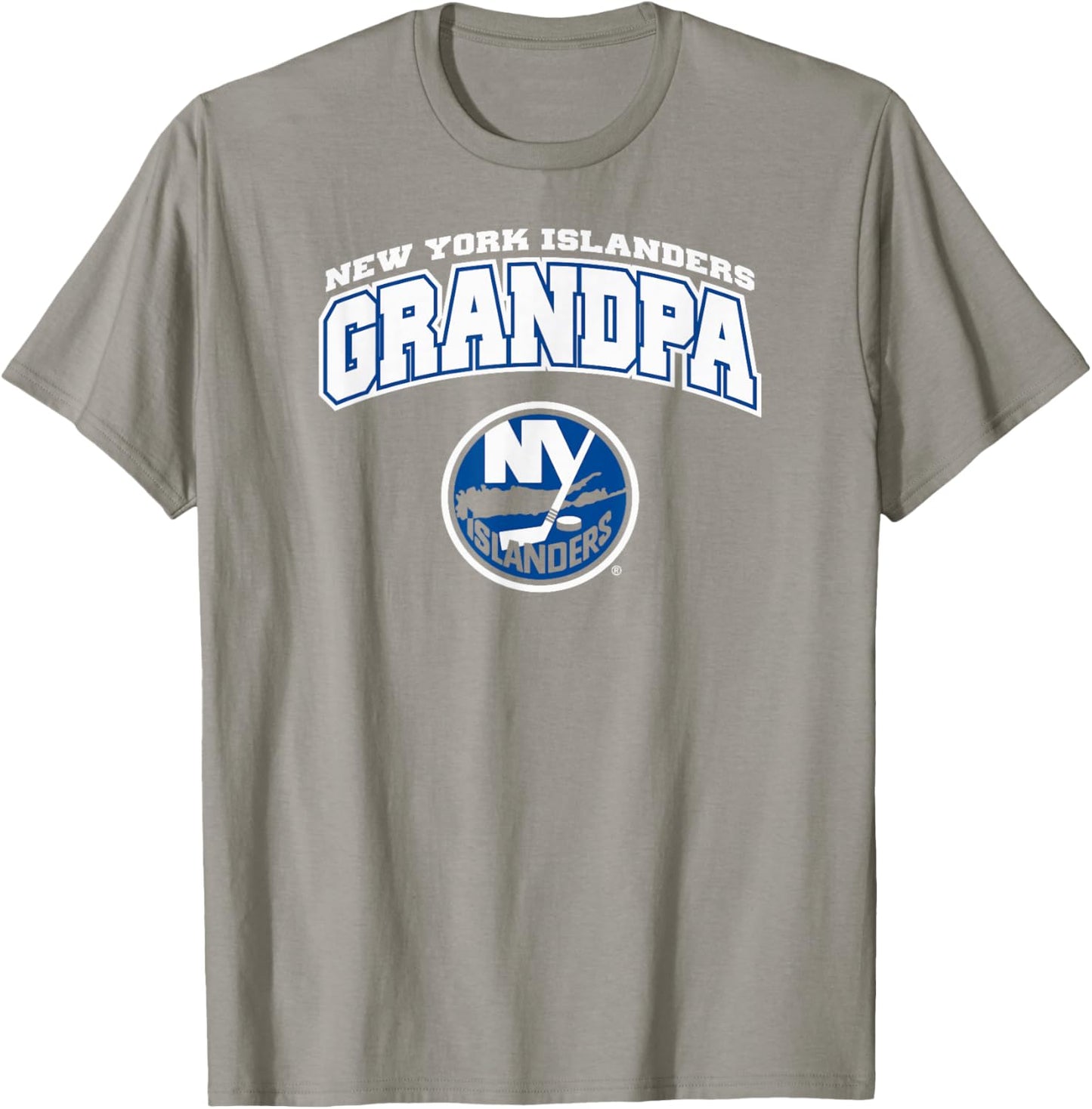 New York Islanders Grandpa Logo Orange Officially Licensed T-Shirt - T-Shirt | Sand