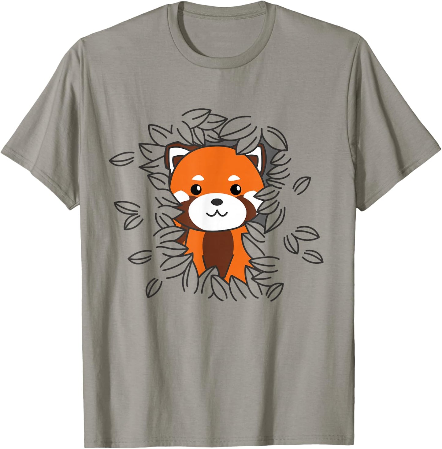Red Panda Cute Animals for Kids Kawaii Cherry Blossoms T-Shirt - T-Shirt | Sand