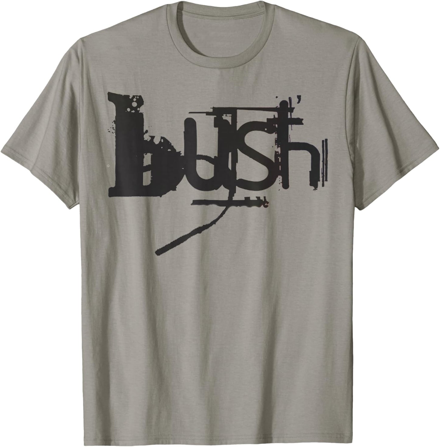Bush Official Adults , Grey, Small, Short Sleeve, , Classic Fit, Embroidered, Official Merchandise T-Shirt - T-Shirt | Sand