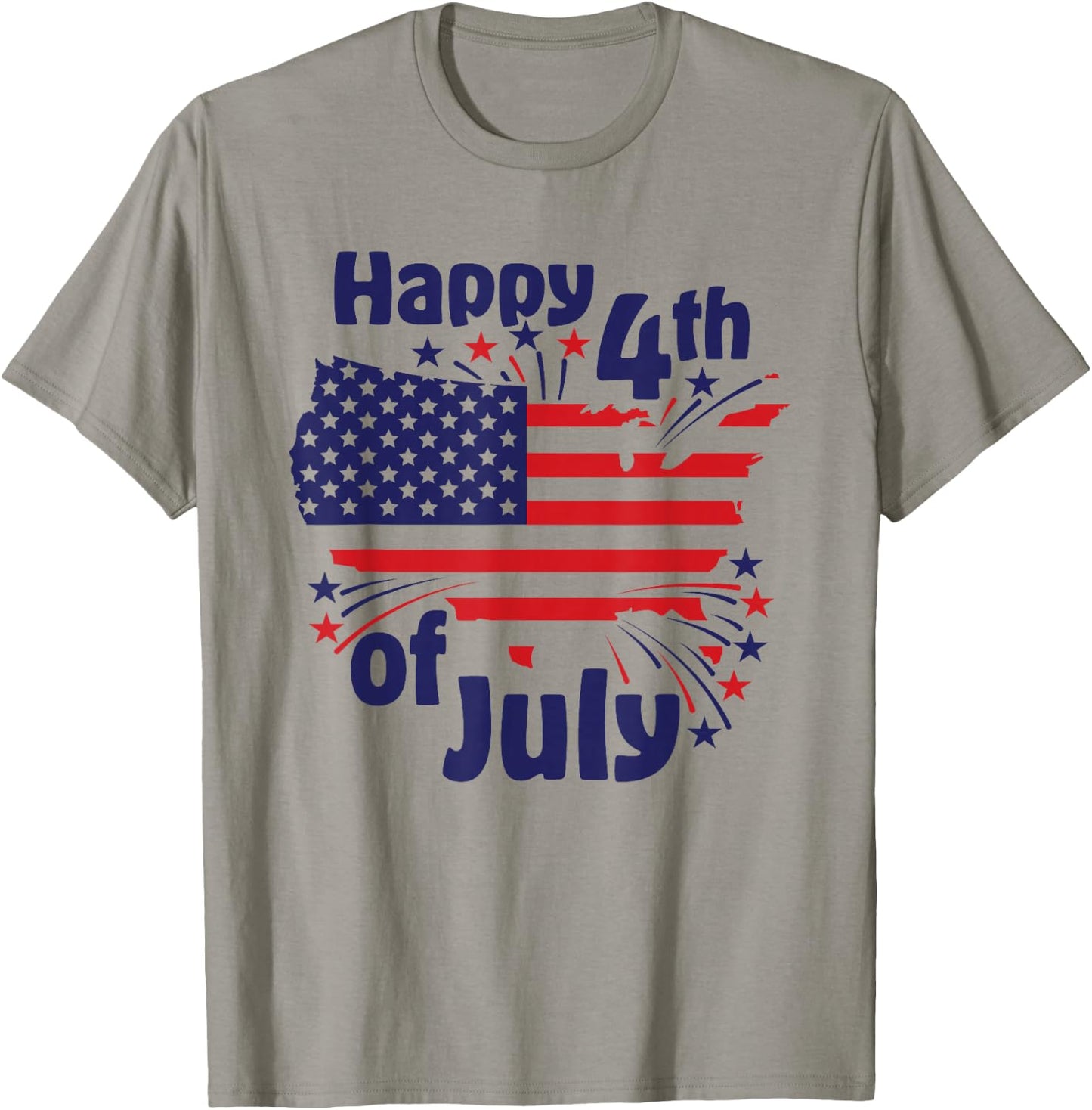 Happy 4th of July T-Shirt - T-Shirt | Sand