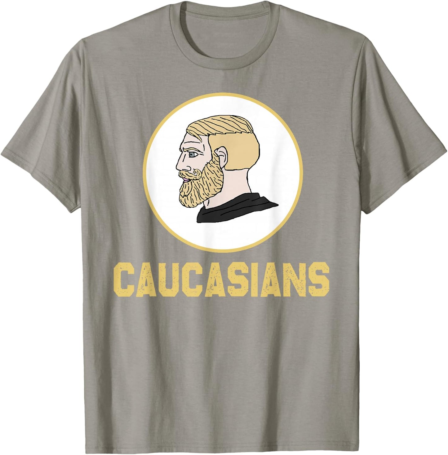 Caucasians Funny Vintage Caucasians Pride T-Shirt - T-Shirt | Sand