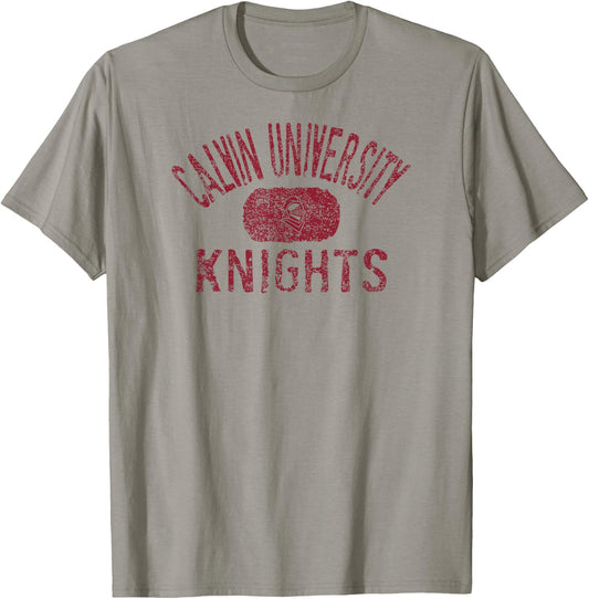 Calvin Knights Vintage Gray Officially Licensed T-Shirt - T-Shirt | Sand
