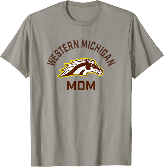 Western Michigan University Broncos Arched Mom T-Shirt - T-Shirt | Sand
