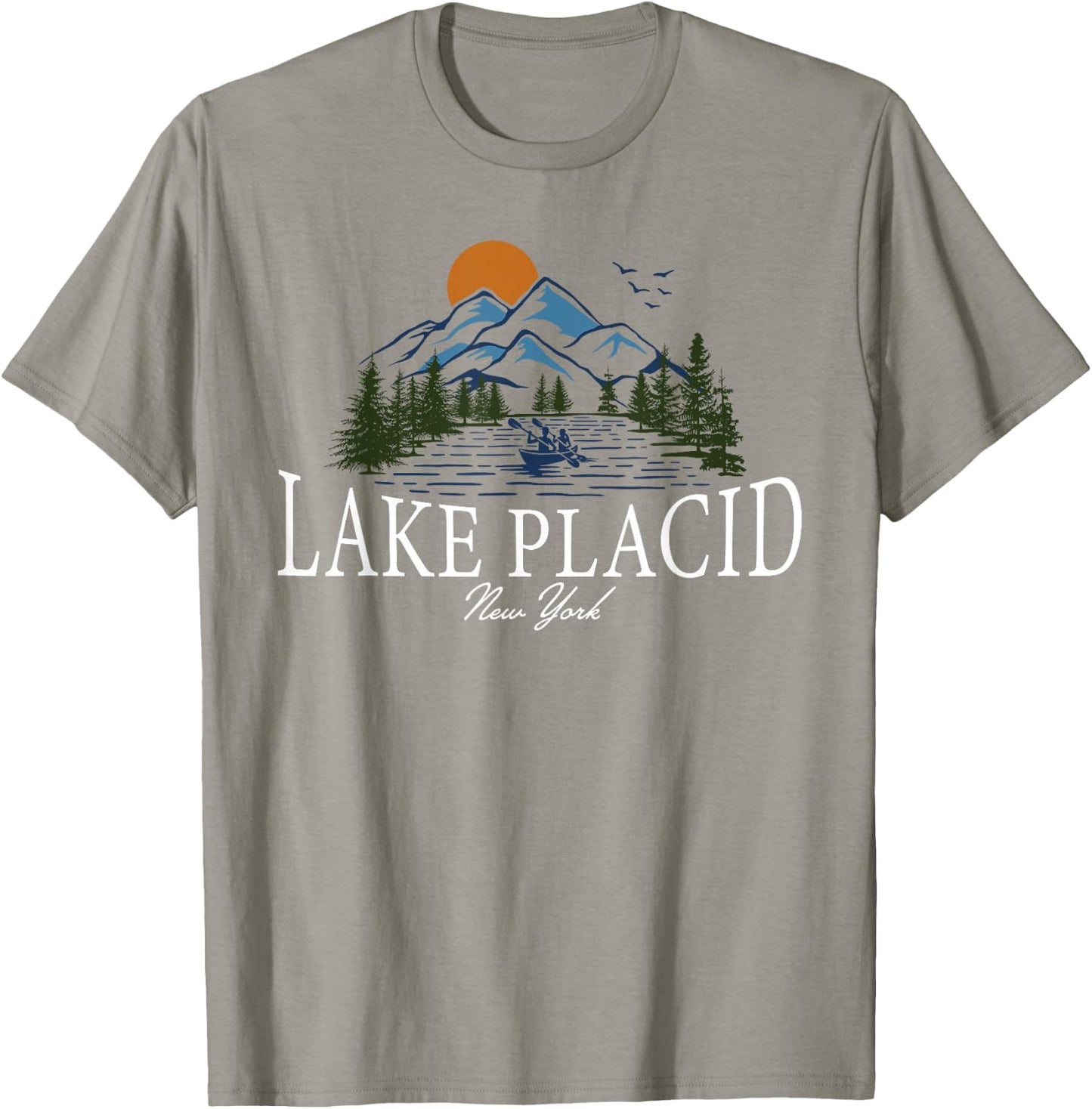 Lake Placid New York T-Shirt - T-Shirt | Sand