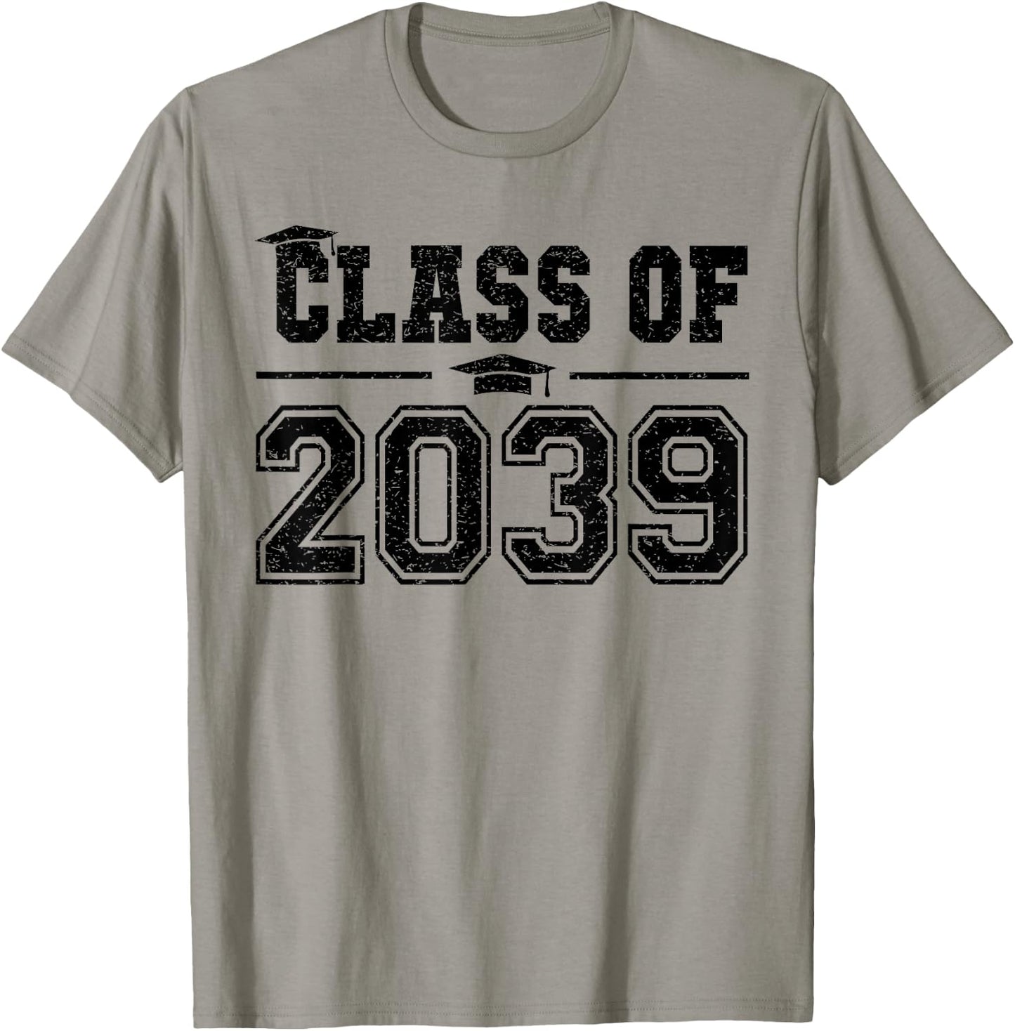 Class of 2039 Grow With Me Graduation First Day of School T-Shirt - T-Shirt | Sand