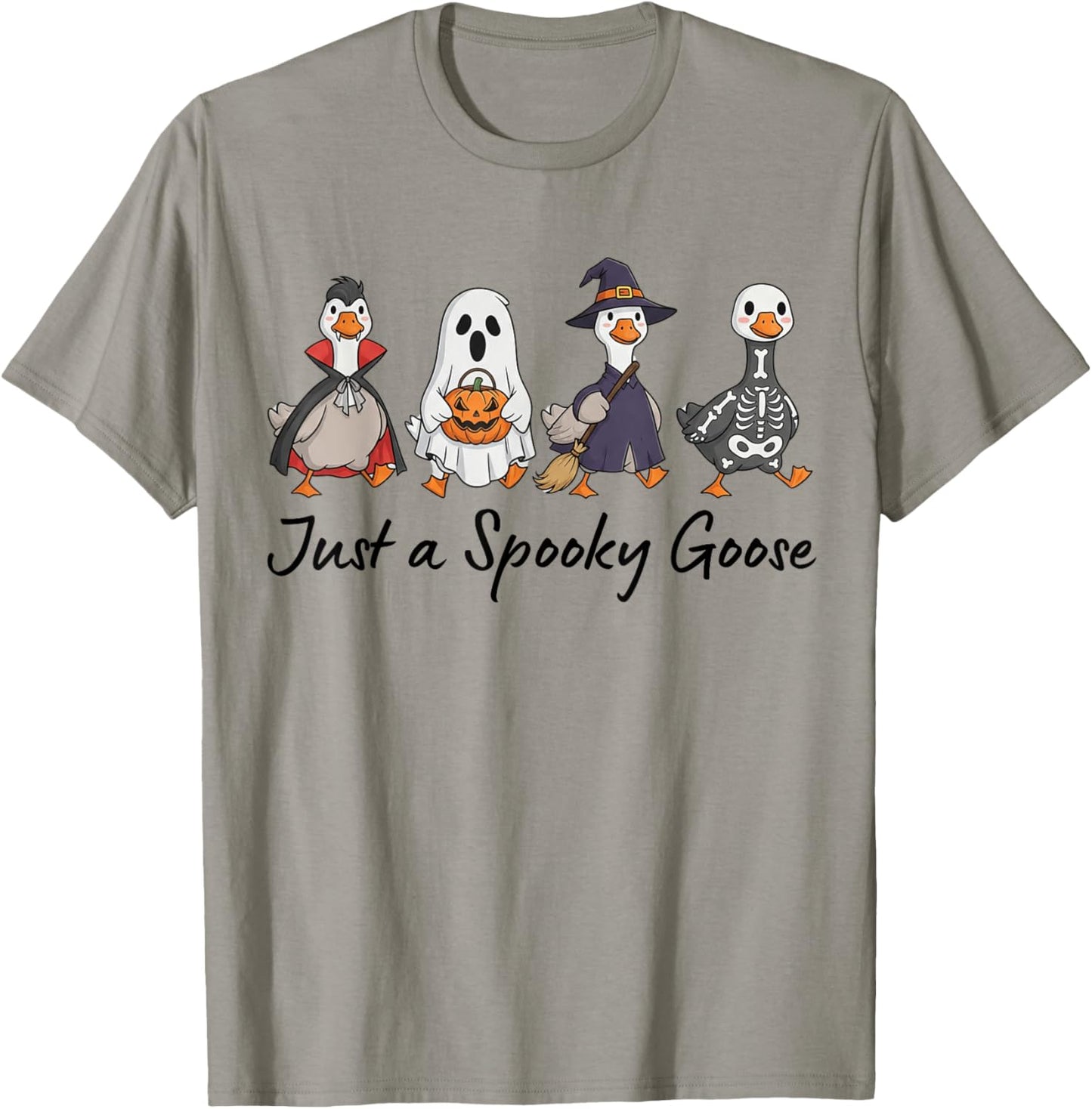 Just a Spooky Goose Halloween Spooky Funny Halloween Costume T-Shirt - T-Shirt | Sand