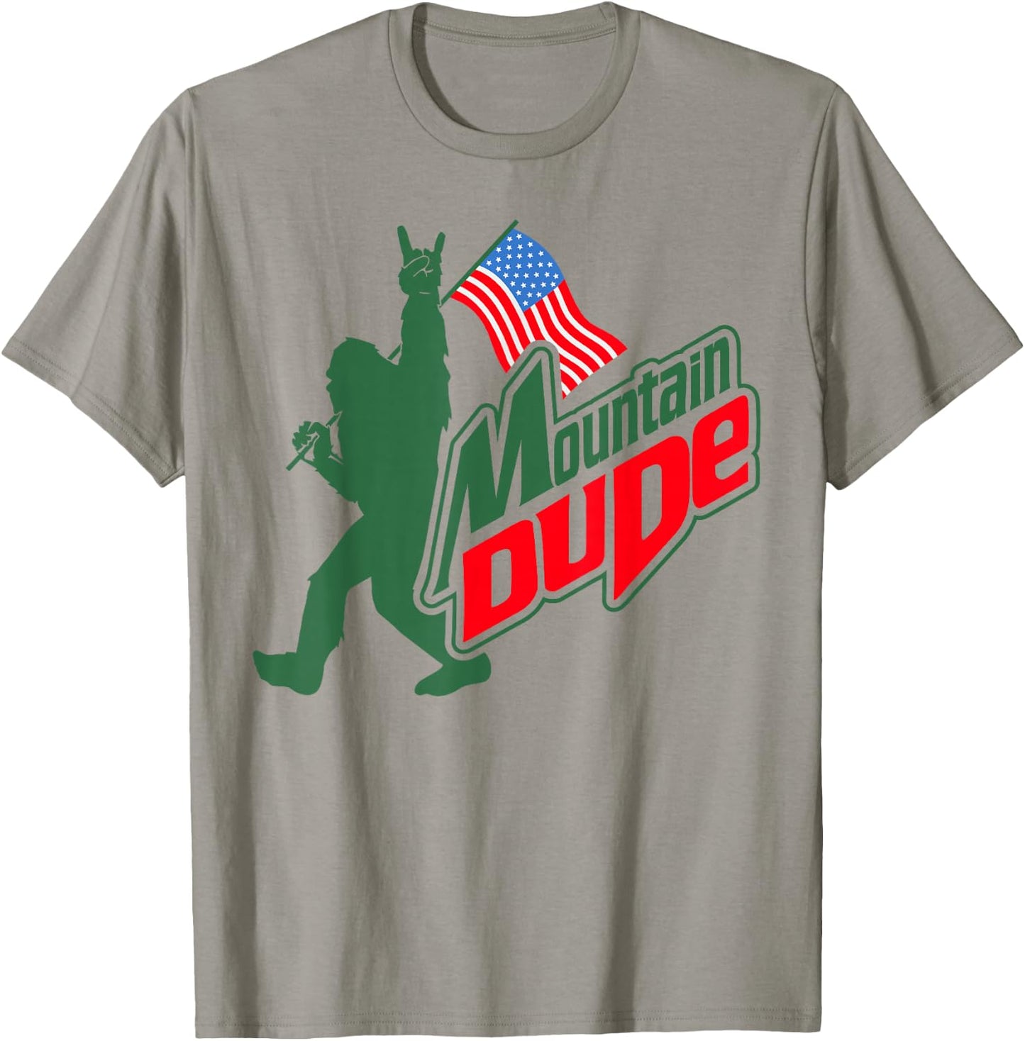 Mountain Dude Funny Bigfoot Sasquatch Hiking Gifts Men Women T-Shirt - T-Shirt | Sand