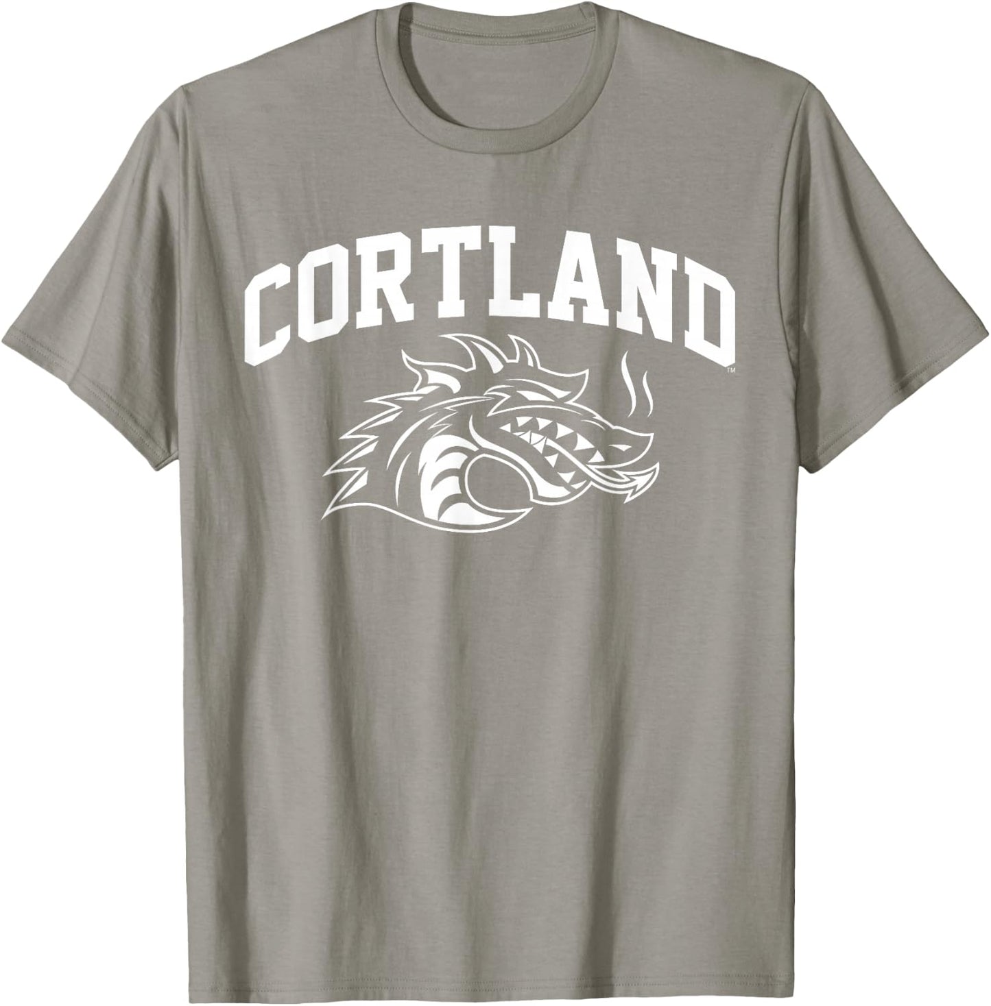 SUNY Cortland Red Dragons Athletics Logo T-Shirt - T-Shirt | Sand