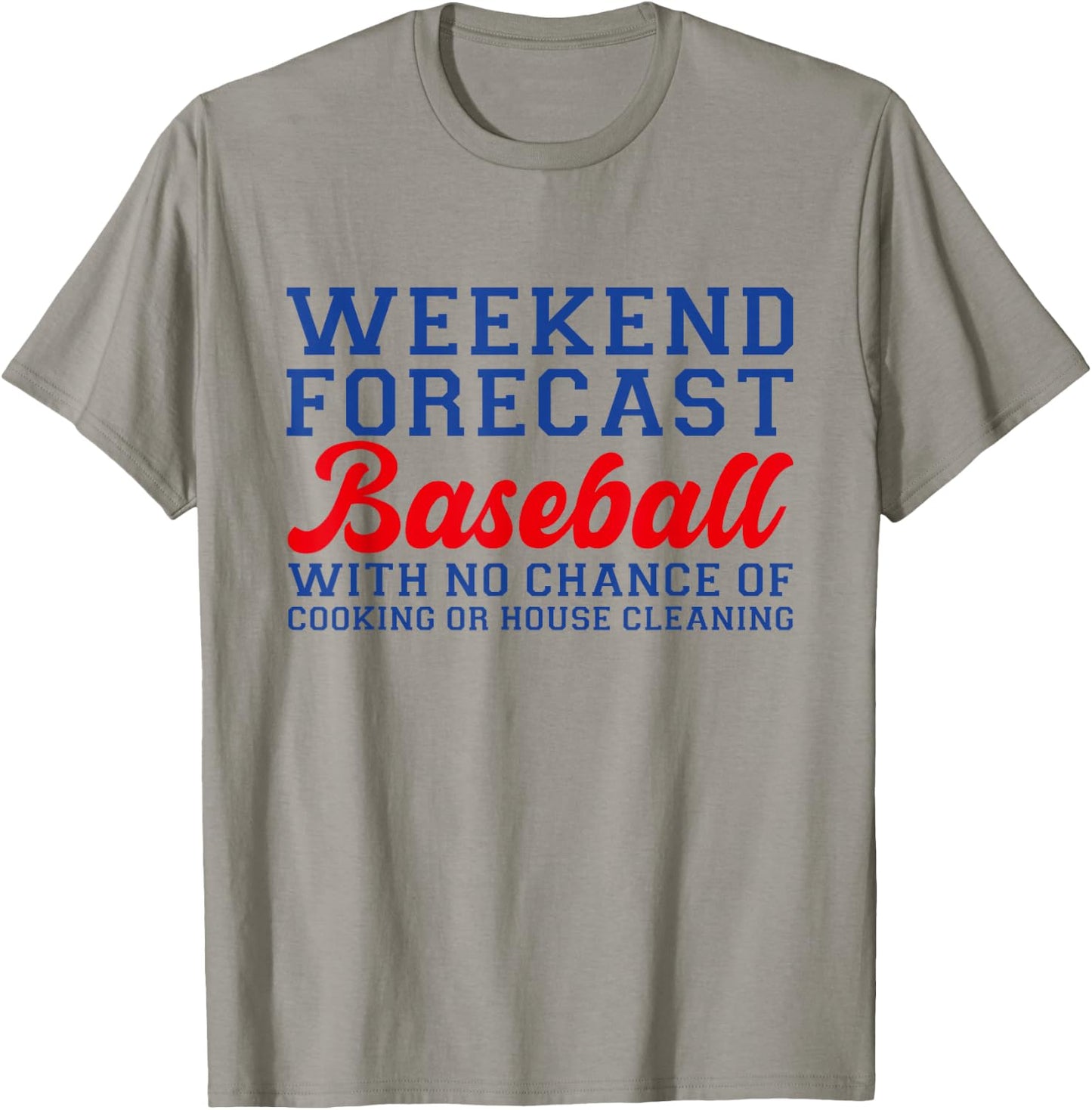 Retro Baseball Mom Mother's Day Weekend Forecast Baseball T-Shirt - T-Shirt | Sand