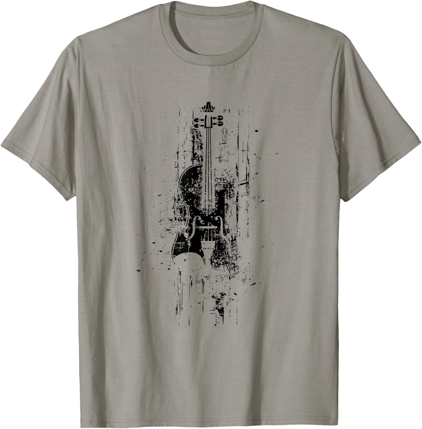 Violin Sketch Fiddle Music School T-Shirt - T-Shirt | Sand