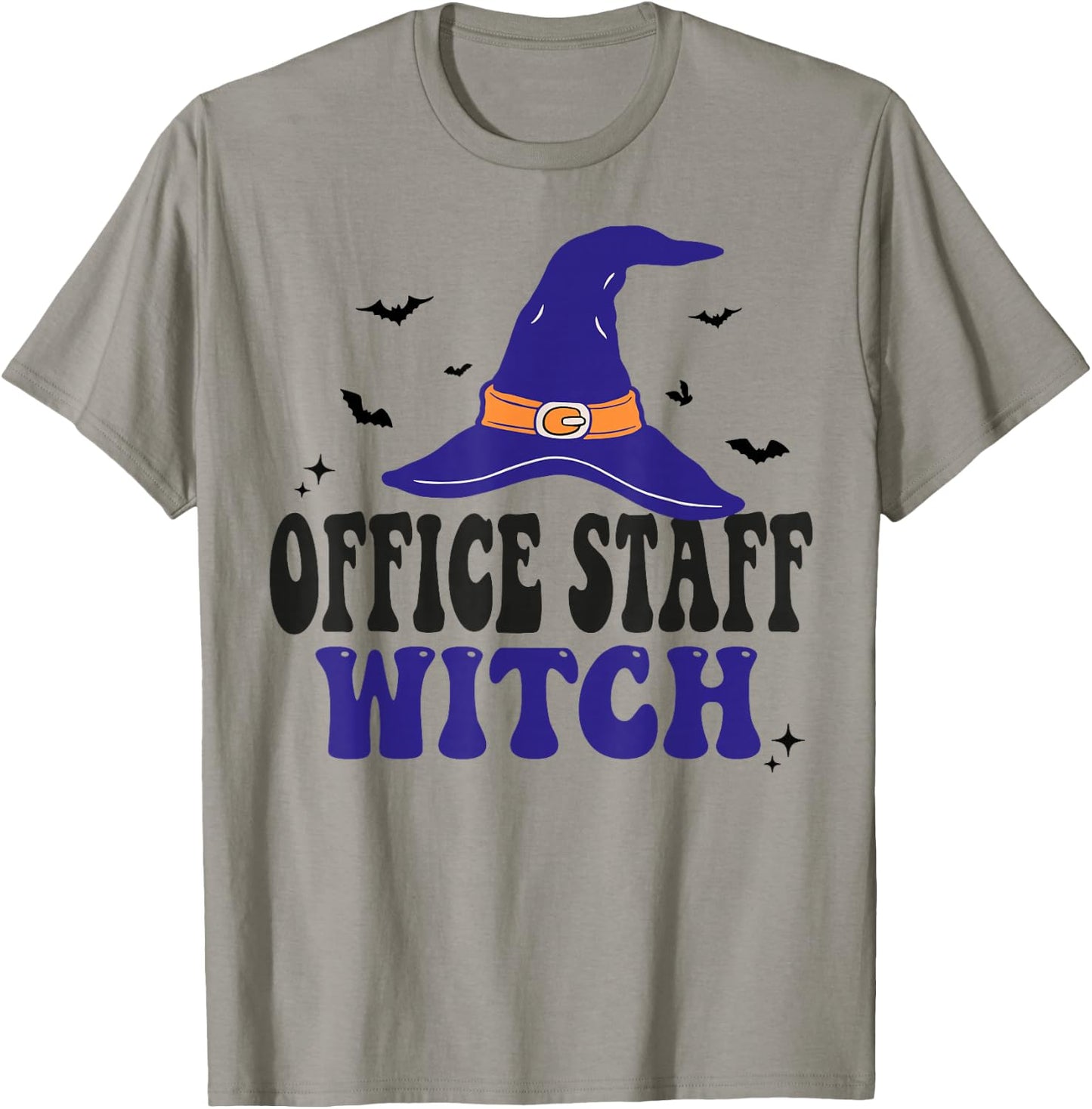 Office Staff Witch Funny Halloween Matching Group Costume T-Shirt - T-Shirt | Sand