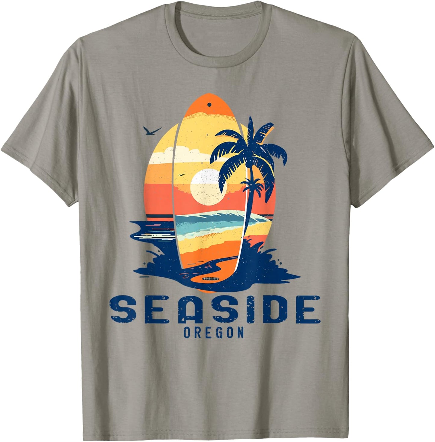 Vintage Oregon Seaside Surfboard Beach T-Shirt - T-Shirt | Sand