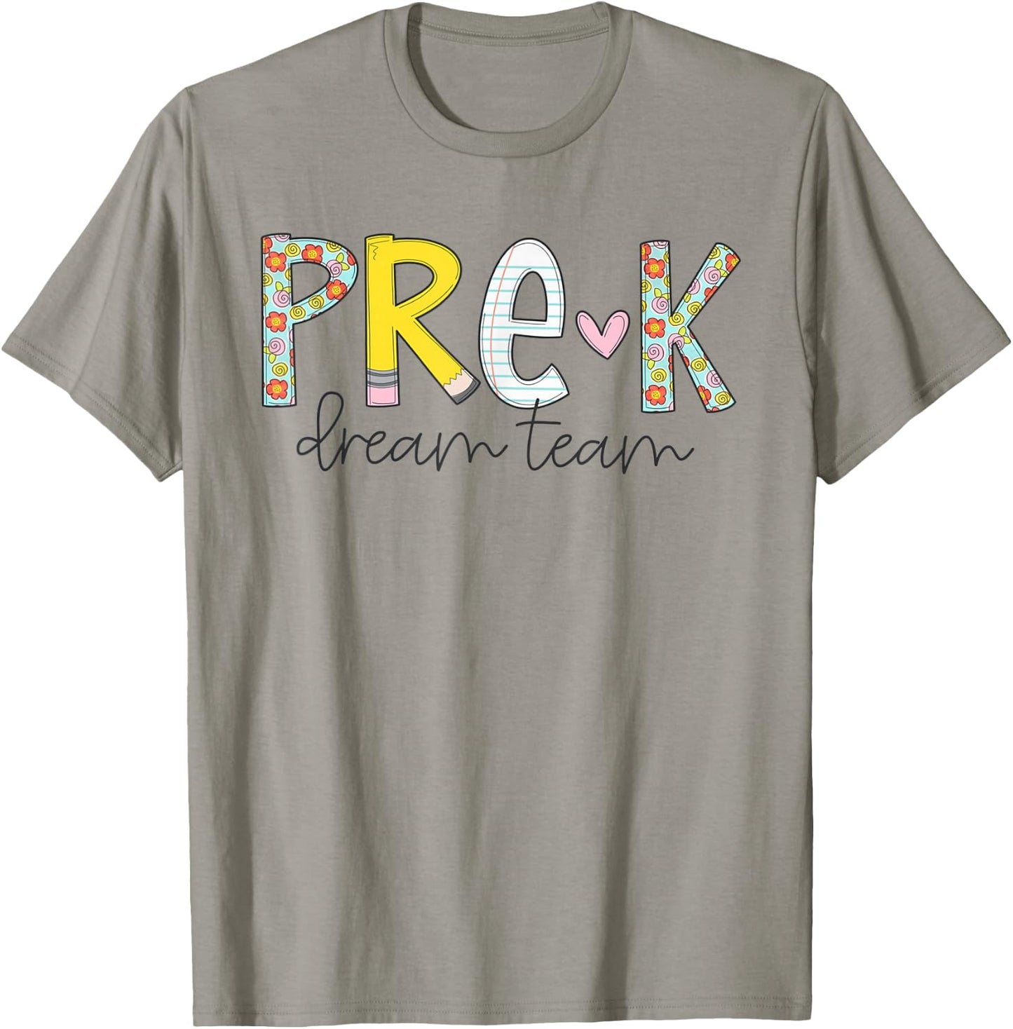 Pre-K Dream Team Preschool Teacher First Day Of School Kids T-Shirt - T-Shirt | Sand