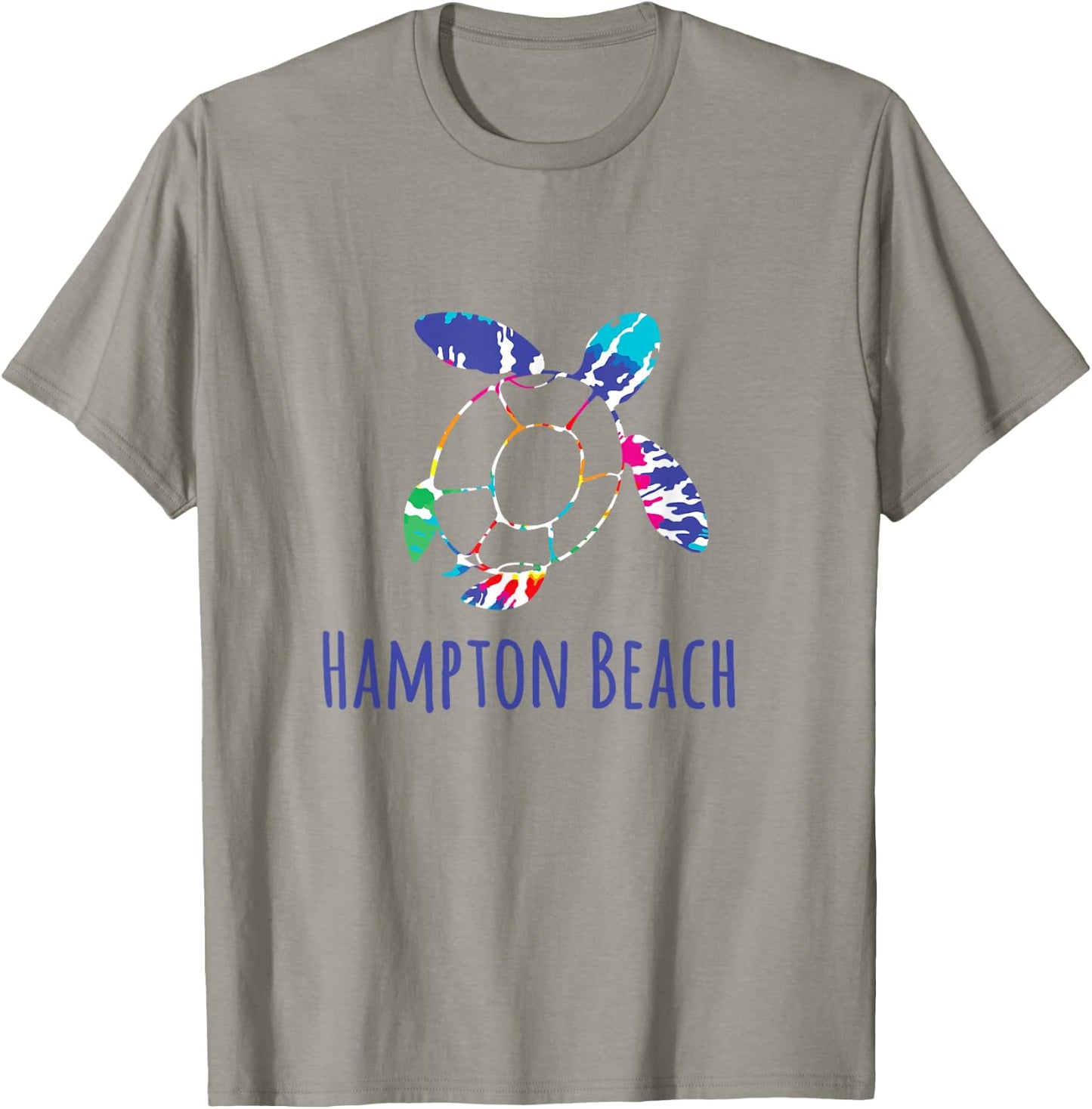 Hampton Beach Tie Dye Nautical Batik Loggerhead Turtle T-Shirt - T-Shirt | Sand