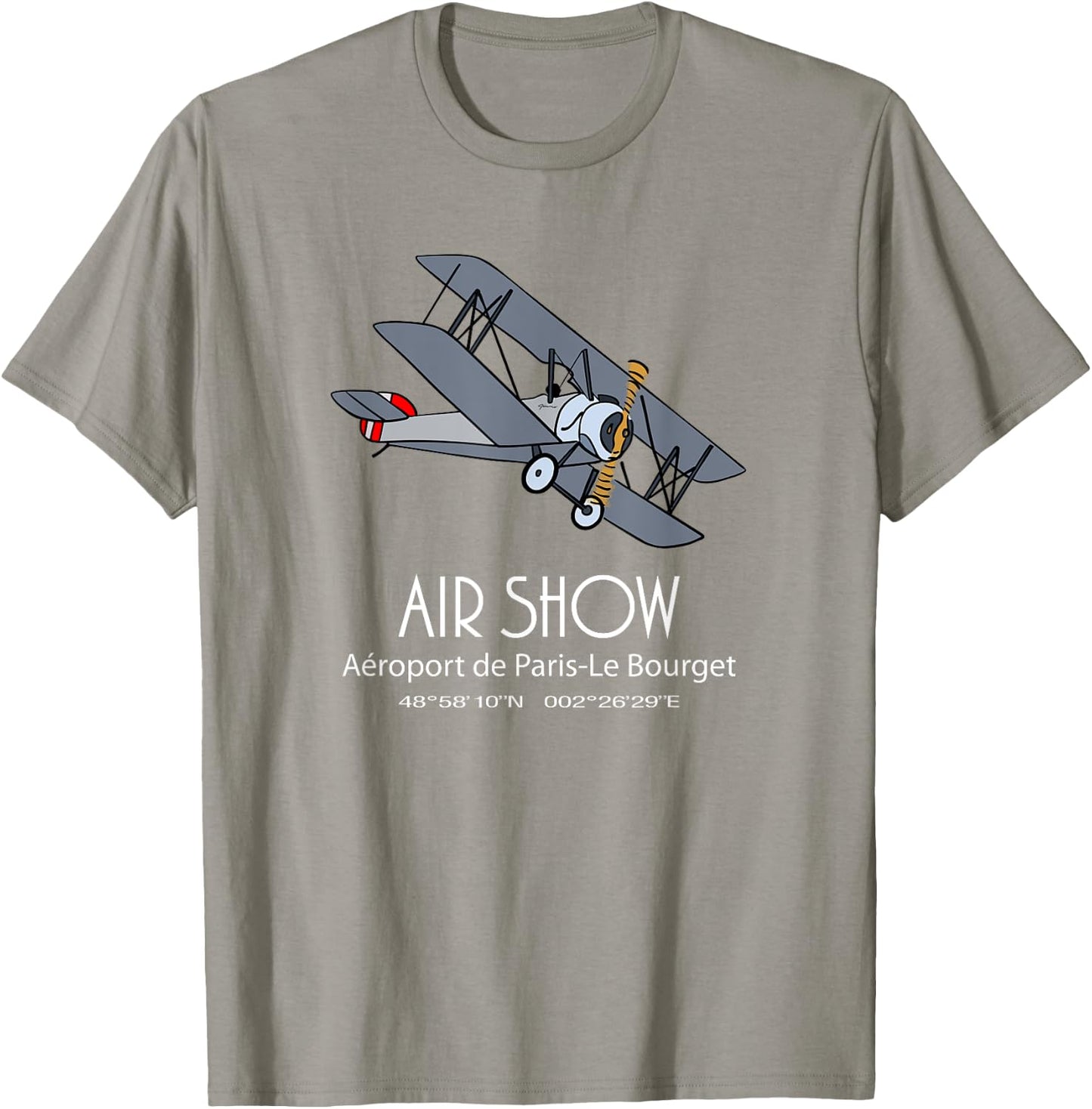 Vintage Biplane Air Show Aviation T-Shirt - T-Shirt | Sand