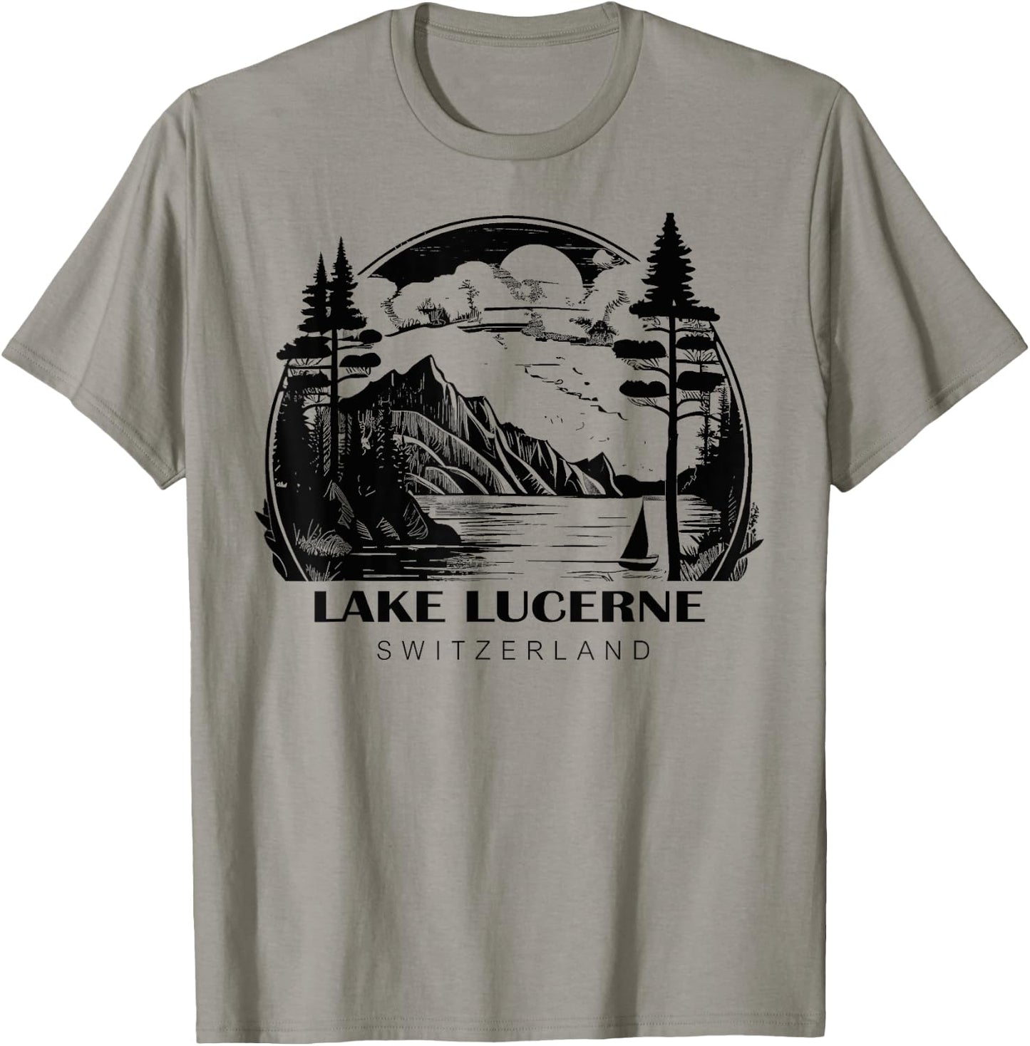 Lake Lucerne Switzerland T-Shirt - T-Shirt | Sand