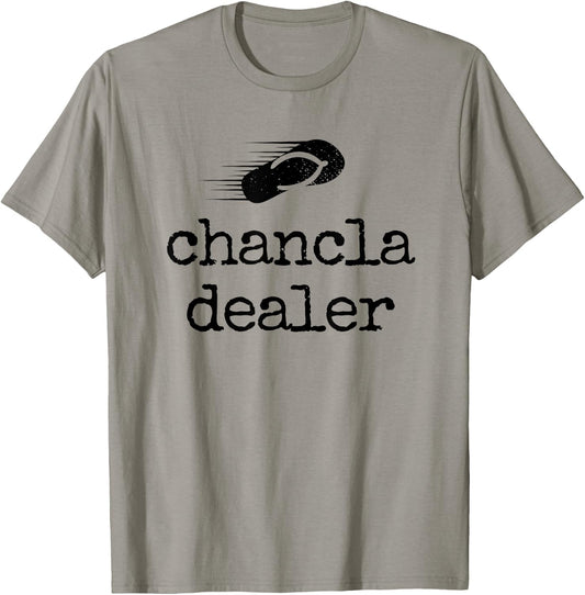 Chancla Dealer Retro Hispanic Heritage Month Mom Chancleta T-Shirt - T-Shirt | Sand