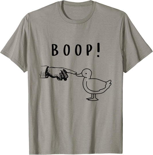Duck Lover Funny Slogan Beak Boop Waterfowl Fowl Farmer T-Shirt - T-Shirt | Sand