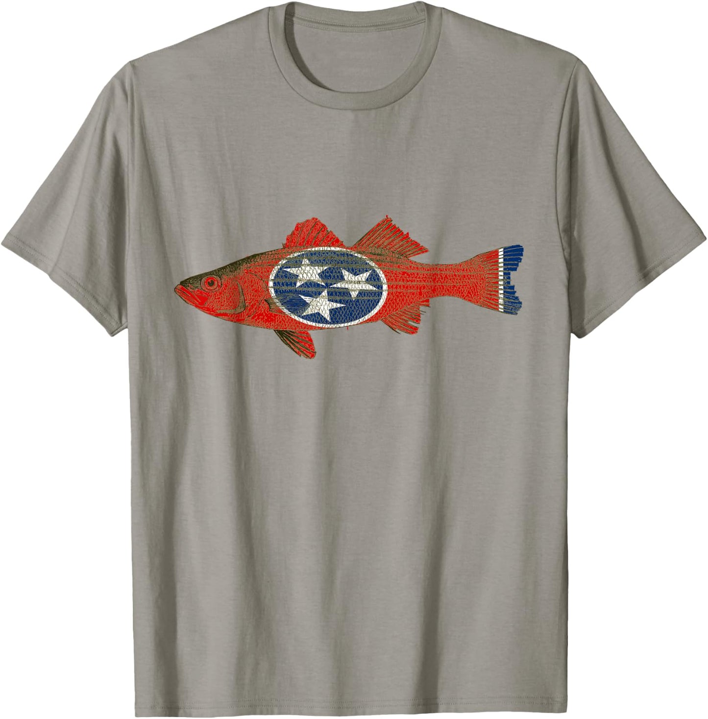 Tennessee Volunteer State Fish Flag Shirt Women Yout T-Shirt - T-Shirt | Sand