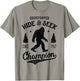 Bigfoot Hide And Seek Champion Funny Sasquatch Retro Vintage T-Shirt - T-Shirt | Sand