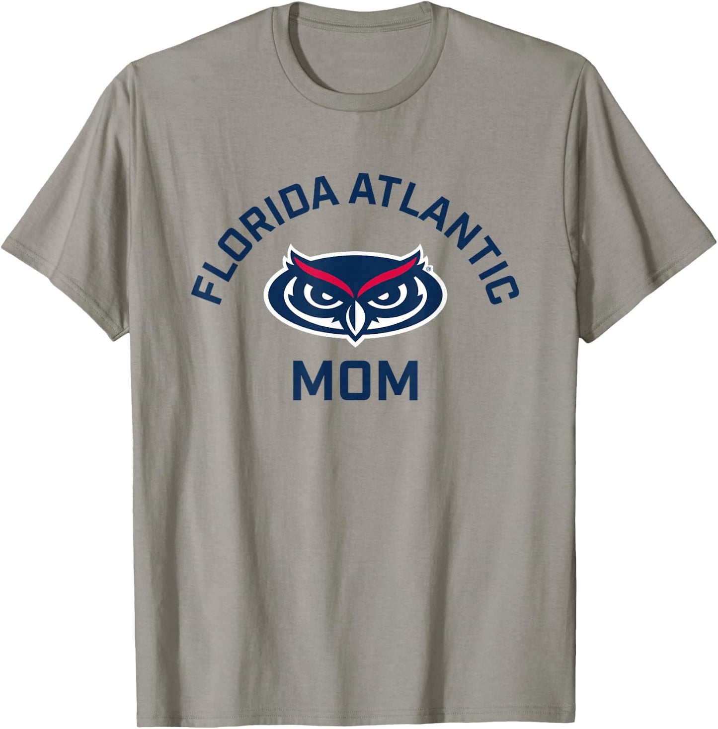 Florida Atlantic University FAU Owls Arched Mom T-Shirt - T-Shirt | Sand