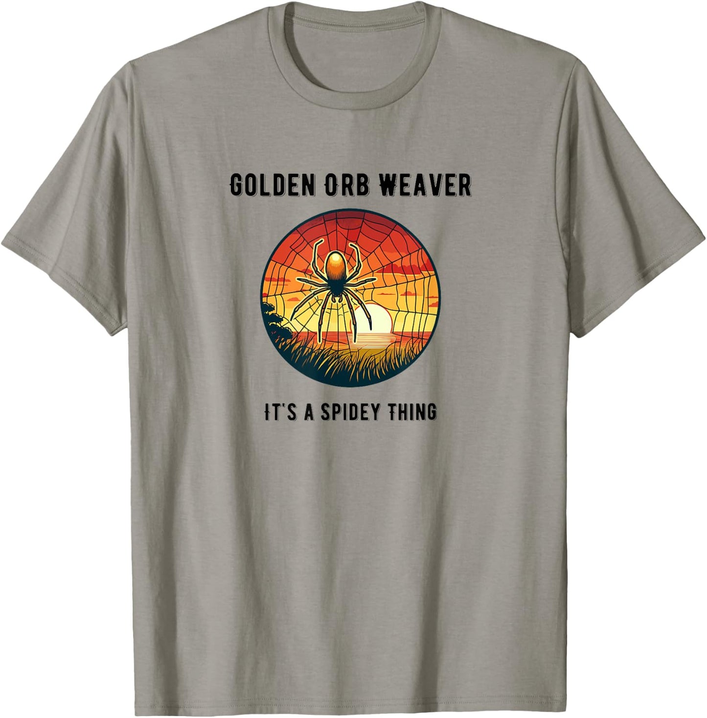 Golden Silk Orb Weaver T-Shirt - T-Shirt | Sand