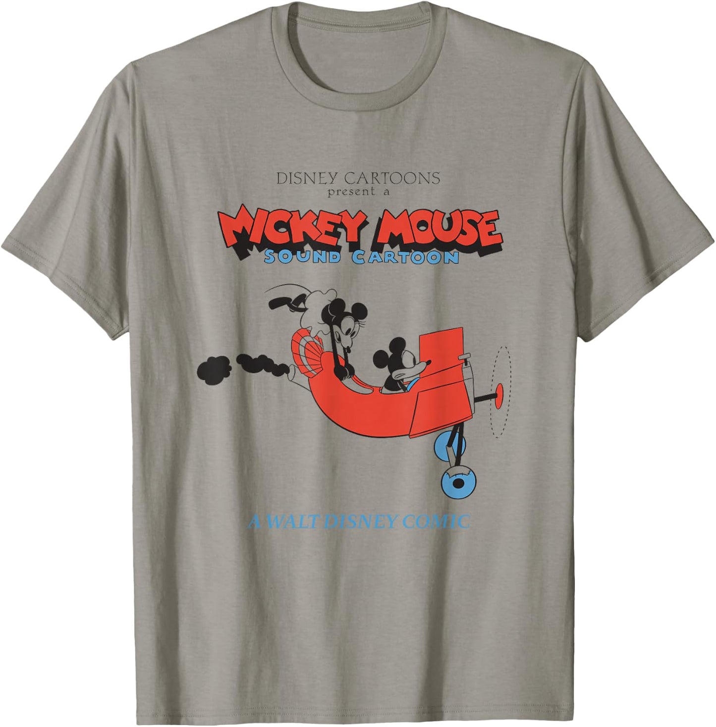 Disney Mickey And Friends Mickey Mouse Sound Cartoon Retro T-Shirt - T-Shirt | Sand