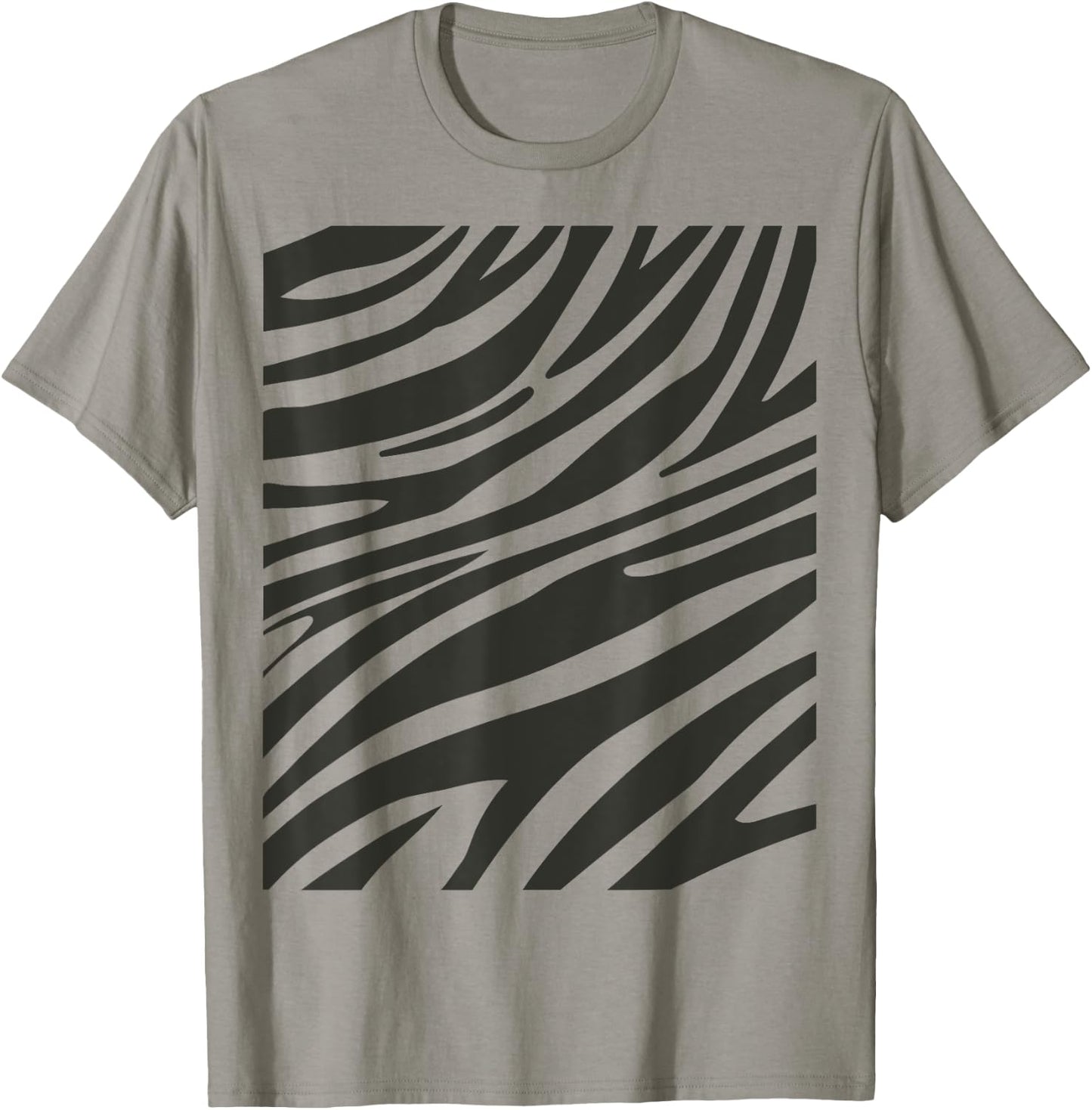 Funny Zebra Print Halloween Striped Animal Easy DIY Costume T-Shirt - T-Shirt | Sand