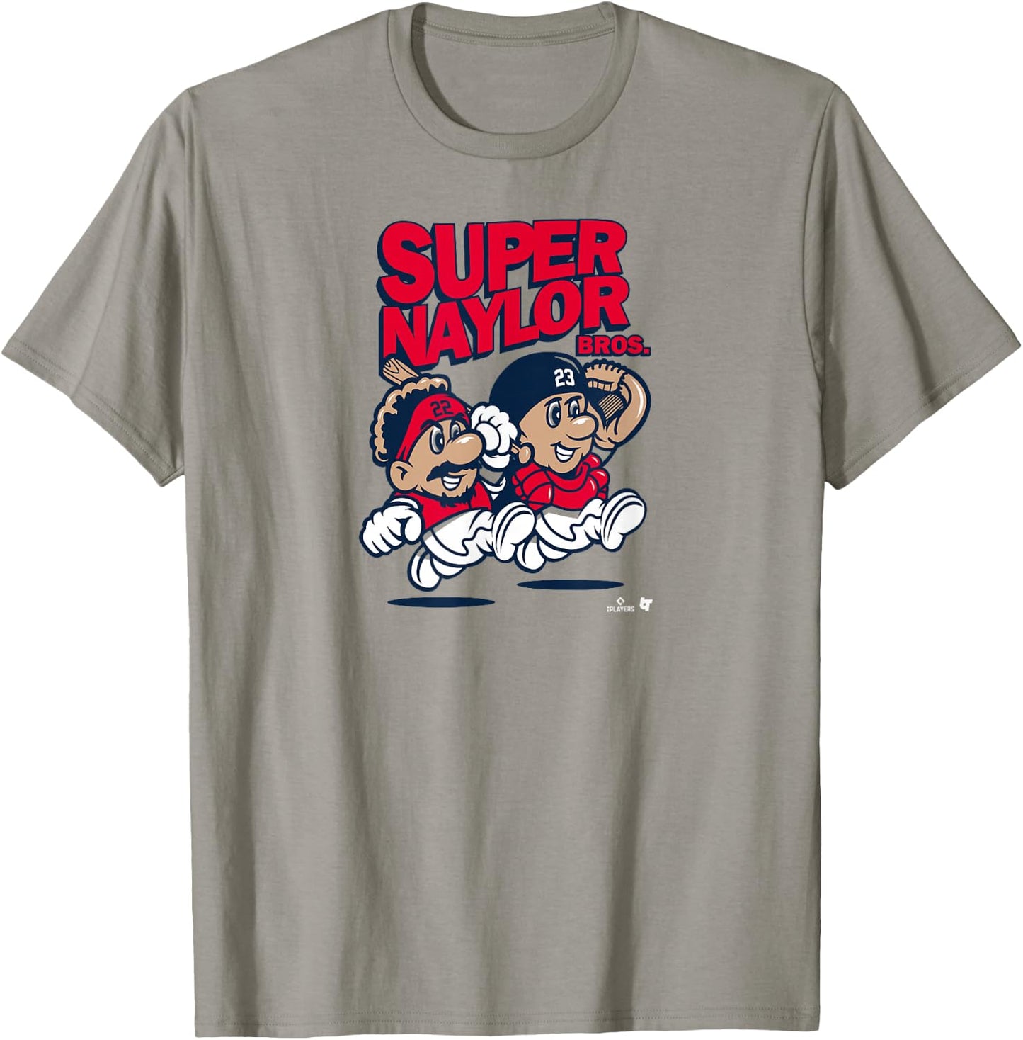 Josh & Bo Naylor - Super Naylor Bros - Cleveland Baseball T-Shirt - T-Shirt | Sand