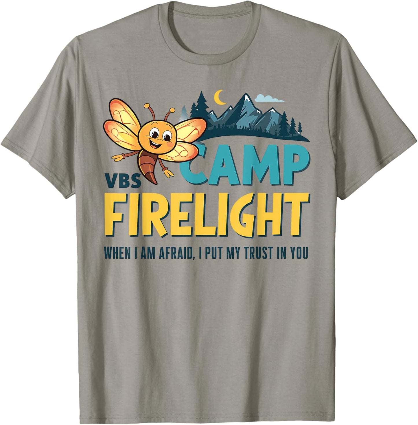 Vacation Bible School Camp Firelight VBS Camp Firework 2024 T-Shirt - T-Shirt | Sand