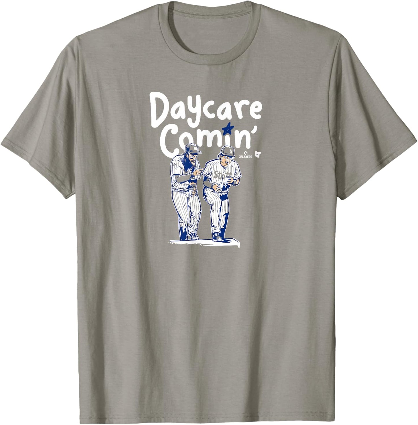 Brandon Marsh & Bryson Stott - Daycare Comin' - Philadelphia T-Shirt - T-Shirt | Sand