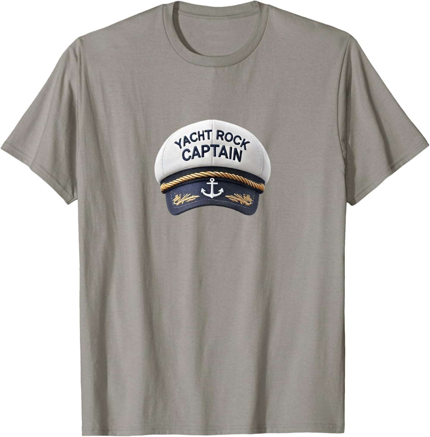 Yacht Rock Captain Sailor Cap T-Shirt - T-Shirt | Sand