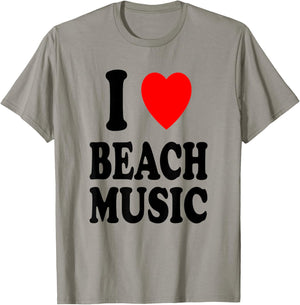 I Heart (Love) Beach Music T-Shirt - T-Shirt | Sand