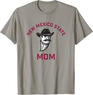 New Mexico State University NMSU Aggies Arched Mom T-Shirt - T-Shirt | Sand