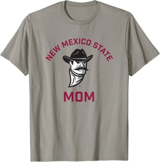 New Mexico State University NMSU Aggies Arched Mom T-Shirt - T-Shirt | Sand