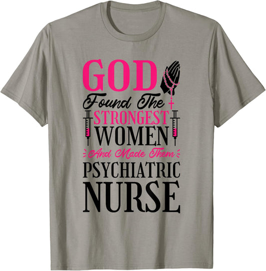 Psychiatric Nurse Christian Women for Psychiatric Nursing T-Shirt - T-Shirt | Sand